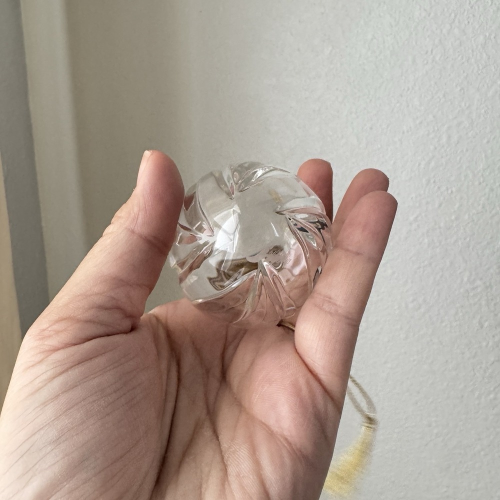 Vtg Miller Rogaska Full Lead Crystal Christmas Ornament Teardrop Richmond In Box - Picture 6 of 9